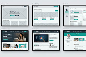 design website UI UX wireframes and prototypes