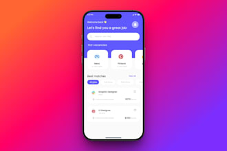 design modern mobile app UI UX in figma