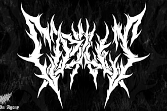 draw a metal logo design for your band or brand