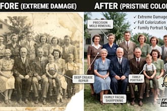 do professionally restore, fix, and colorize your old photos