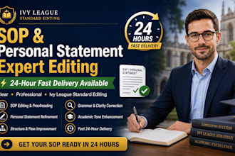edit and proofread your sop and personal statement in 24 hours