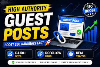 handle complete guest posting outreach and backlink strategy