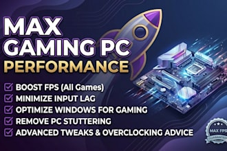 professionally optimize your PC for gaming and boost fps