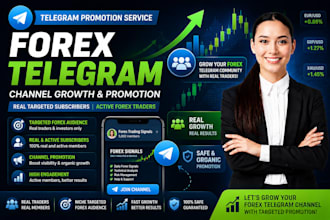 grow your forex telegram channel with real targeted subscribers and promotion