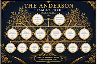 create custom family tree ancestry chart genealogy research family tree design