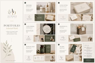 design business card, brochure and brand identity kit
