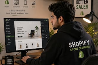 design a branded shopify dropshipping store, shopify website