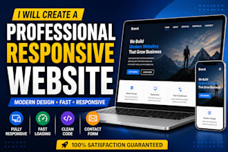 create a responsive website using HTML CSS javascript