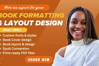 do book formatting for amazon kdp, book layout, paperback, book cover design