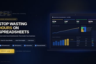 design custom excel spreadsheet kpi crm dashboard csv formulas budget automation