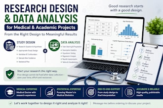 do medical research designing and data analysis