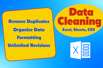 clean, organise, merge and format your excel data