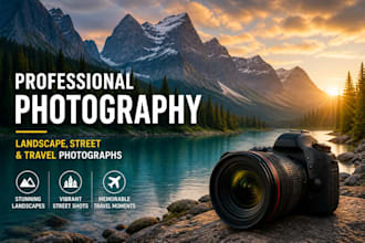 shoot professional landscape, street, and travel photographs