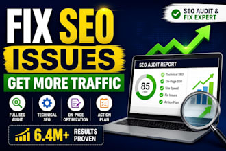 do SEO audit and fix technical and on page issues