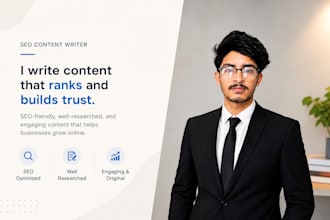 write high quality SEO blog posts and articles