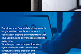 create advanced excel dashboard and automated financial calculator