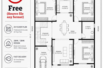 draw 2d floor plan