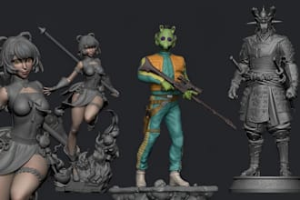 sculpt high detail 3d printable character statue dnd figurine collectible model