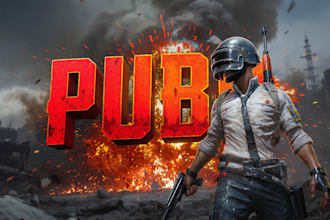 design pubg gaming youtube thumbnail in 2 hours