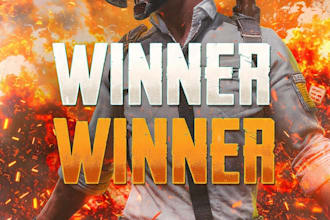 design viral pubg gaming youtube thumbnail with fast delivery