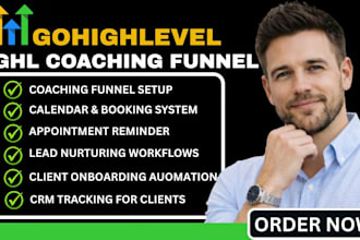 build gohighlevel coaching funnel ghl booking system highlevel CRM automation