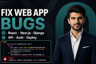 fix react nextjs django and node bugs