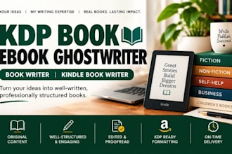 write kdp book ebook ghostwriter book writer kindle book writer