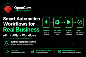 build openclaw automation workflows with n8n and API integrations