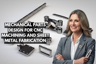 design mechanical parts for cnc machining and sheet metal fabrication