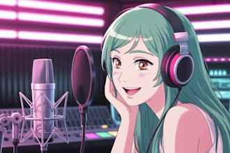 say anything you want in a cute anime girl voice nsfw and sfw asmr