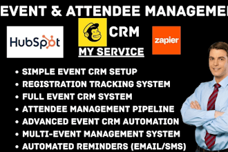 set up event and attendee management CRM