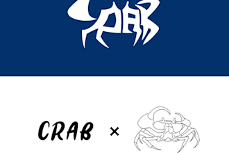 design modern crab, seafood, restaurant mascot logo design