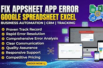 fix appsheet app error google spreadsheet excel business automation crm tracking