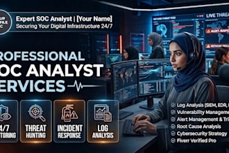 soc analyst for security log monitoring and cyber threat detection