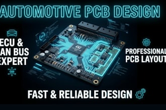 design professional automotive pcb, can bus, ecu, and embedded power pcb