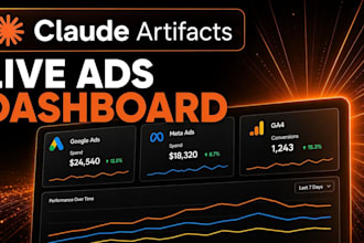 build ai marketing dashboard report using claude artifacts