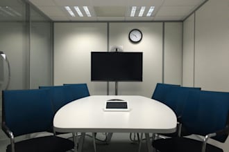 design professional zoom virtual background with your logo