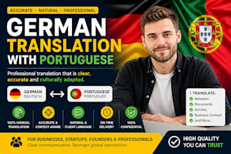 translate german and portuguese professionally