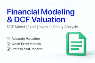 build a professional dcf valuation model in excel