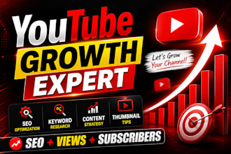 grow your youtube channel with SEO, thumbnails and strategy