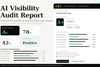 audit your ai search visibility and deliver a full GEO report