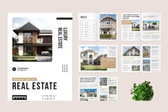 design real estate listing presentation buyer or seller guide, packet, brochure