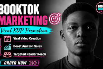do viral booktok promotion and amazon kindle book marketing