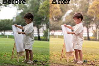 edit family and baby photo