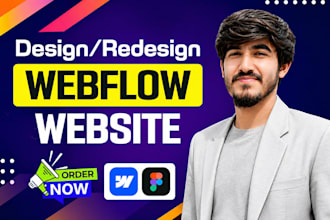 design high converting webflow landing page for saas startups
