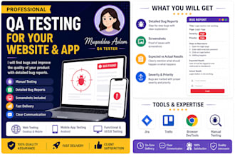 do professional manual QA testing for websites and web apps