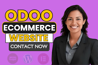 develop odoo website, odoo ecommerce website and API integration or redesign