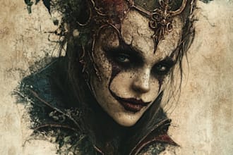 do horror character art and horror character