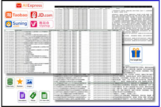 build data scrapers for all chinese ecommerce taobao jd suning vipshop aliexpres