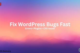 debug and fix HTML CSS javascript or PHP issues
